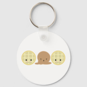 waffle ice cream sandwich key ring