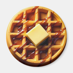 Waffle illustration  magnet