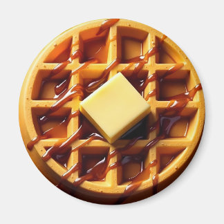 Waffle illustration  magnet