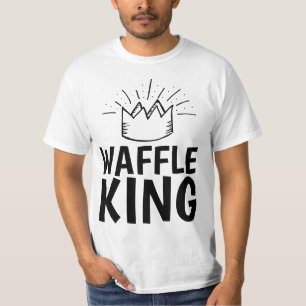 WAFFLE KING DAD MENS FUNNY T-Shirts