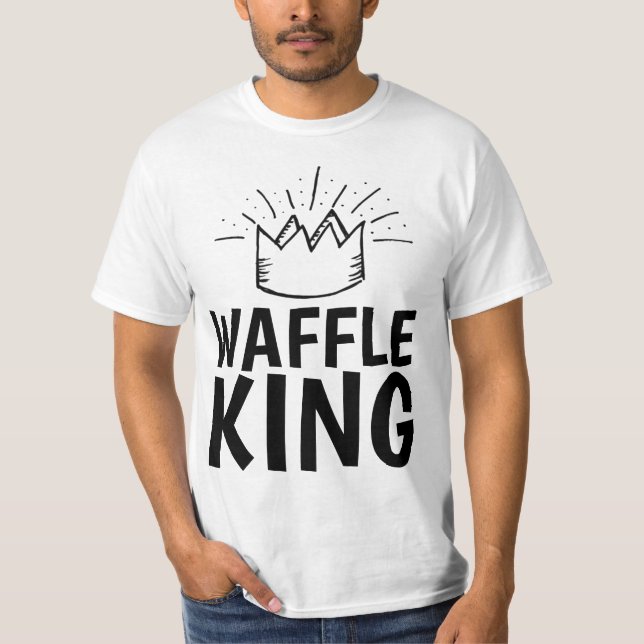 WAFFLE KING DAD MENS FUNNY T-Shirts (Front)