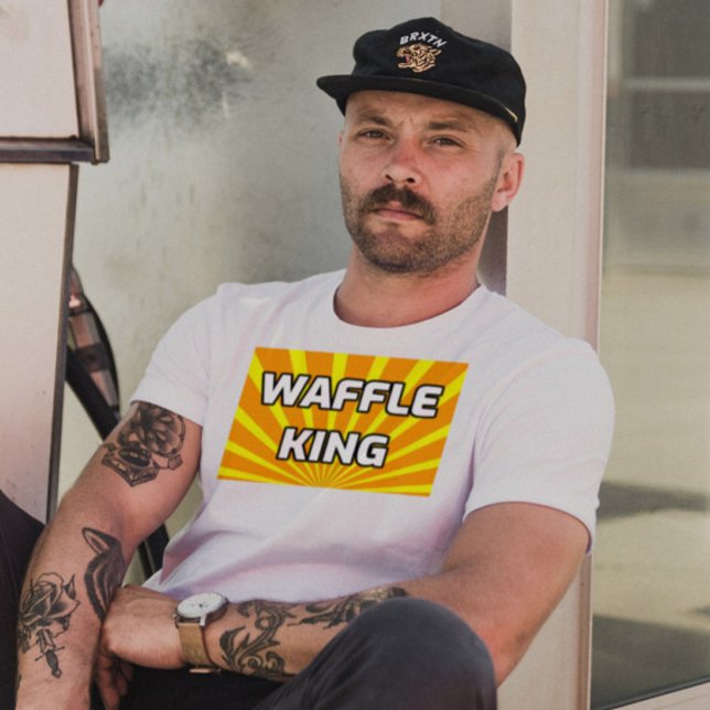 WAFFLE KING MENS DAD T-SHIRTS (Creator Uploaded)