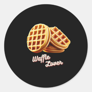 Waffle Lover Classic Round Sticker