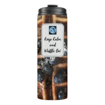 Waffle On! Blue Lightning Reiki Thermal Tumbler