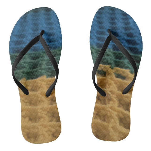 Waffle Stitch Crochet Design Flip-flops Flip Flops (Footbed)