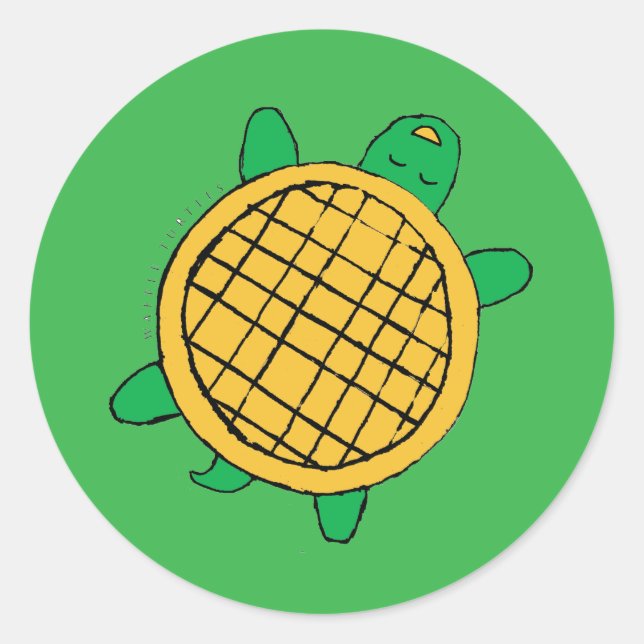 Waffle Turtles sticker (Front)