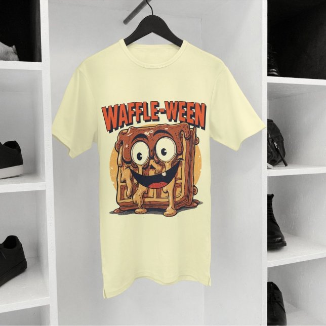 Waffle-ween Funny Halloween Breakfast Waffle Pun T-Shirt (Creator Uploaded)