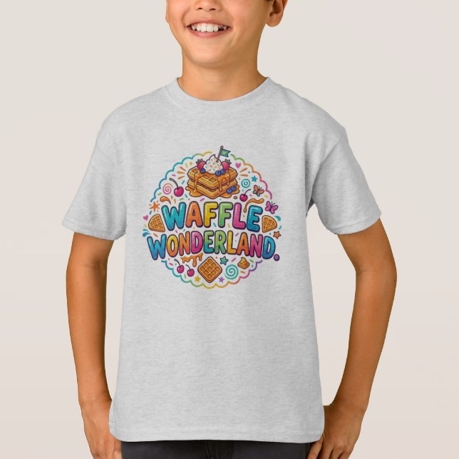 Waffle Wonderland – Sweet Breakfast Dream Tee (Front)
