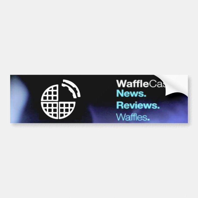 WaffleCast Official Bumper Sticker! Sticker (Front)