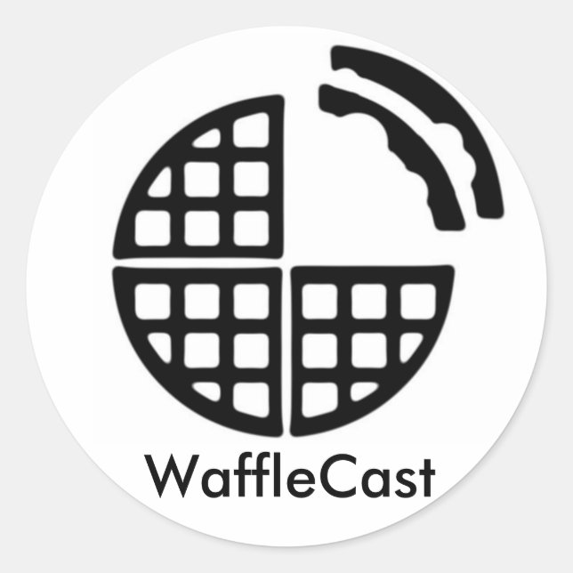 WaffleCast Official Sticker (Front)