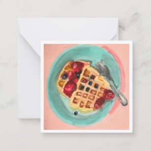 Waffles and Berries Card