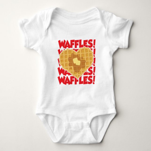 Waffles Baby Bodysuit (Front)