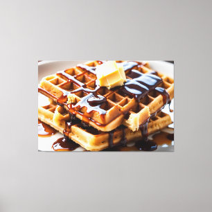 Waffles Canvas Print