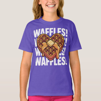 Waffles Heart For Breakfast Lovers T-Shirt