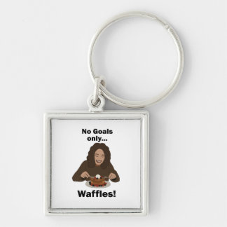 Waffles No Goals Only Waffles Brunch Party Key Ring