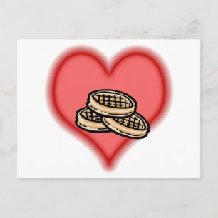 waffles postcard