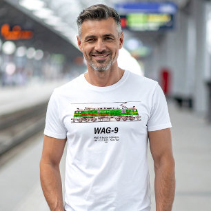 WAG-9 Locomotive. Indian Railways freight train T-Shirt