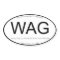 WAG Location decal bumper sticker