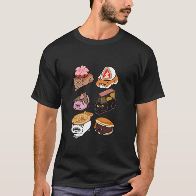 Wagashi Persian Cat T-Shirt (Front)