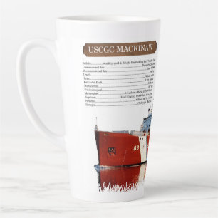 WAGB 83 Mackinaw red info latte mug