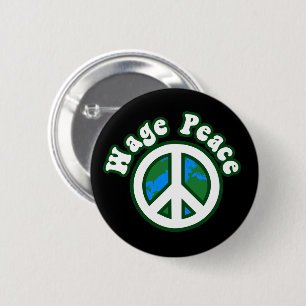 Wage Peace Anti-War 6 Cm Round Badge