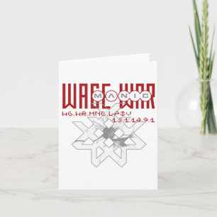 Wage War - Binary Manic Card
