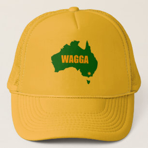 Wagga Wagga Green and Gold Map Cap