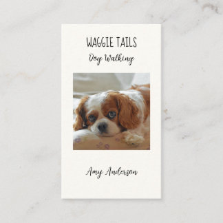 Waggie Tails - Dog Sitter / Walker Business Card