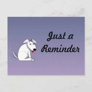 Wagging Dog Reminder Postcard