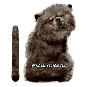 Wagging Wiper Black Chow Dog Car Decal Sticker