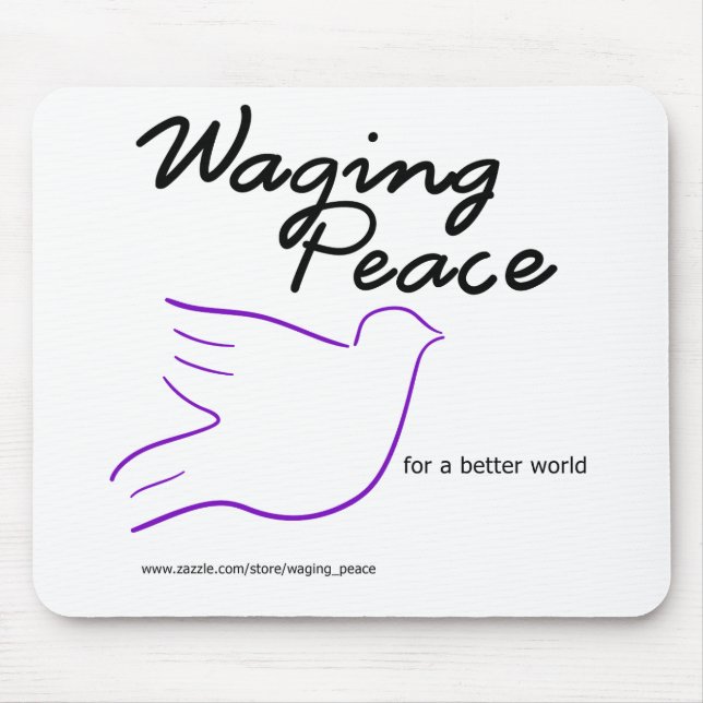 Waging Peace Dove mousepad (Front)