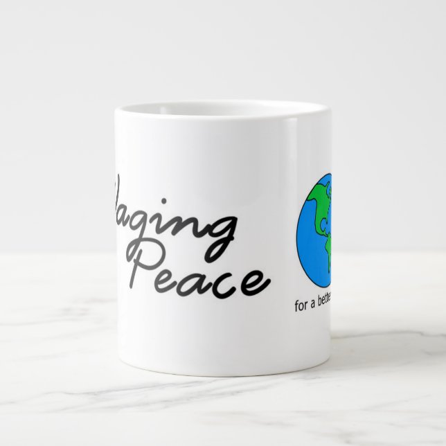 Waging Peace Earth mug (Front)