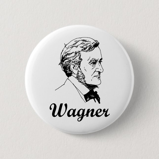 Wagner 6 Cm Round Badge (Front)