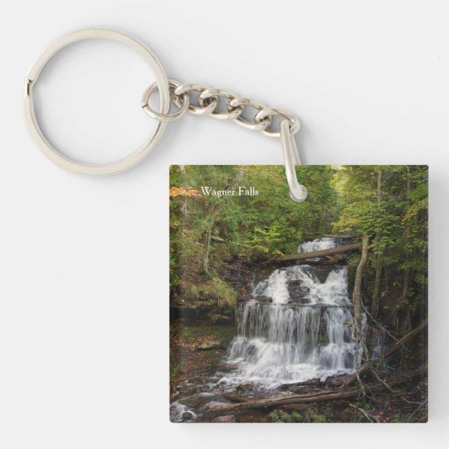 Wagner Falls acrylic key chain (Front)