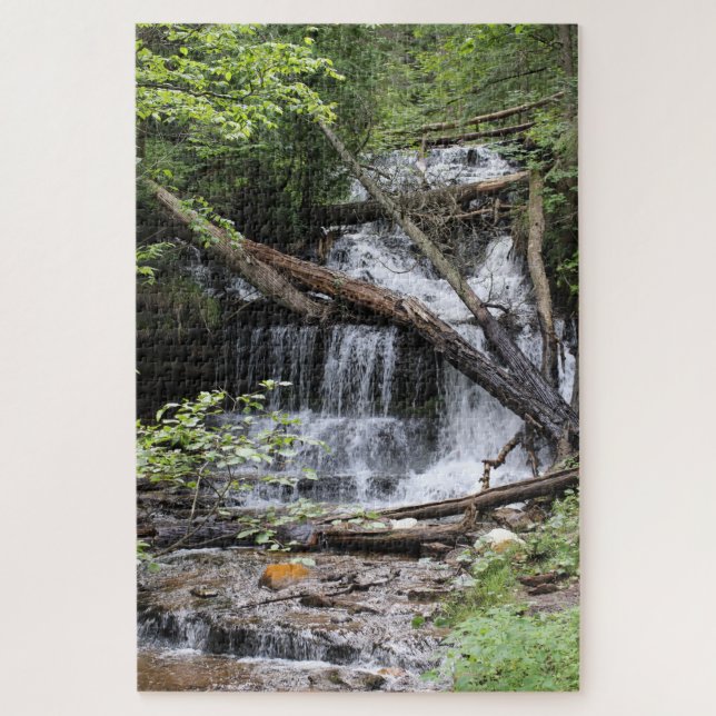 Wagner Falls Jigsaw Puzzle (Vertical)