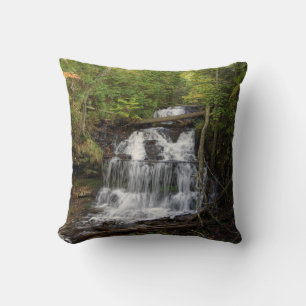Wagner Falls square pillow