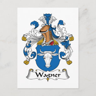 Wagner Family Crest Postcard