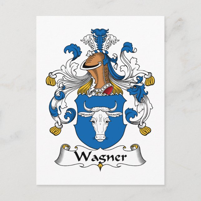 Wagner Family Crest Postcard (Front)
