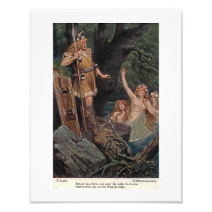 Wagner Opera Gotterdammerung Vintage Style  Photo Print