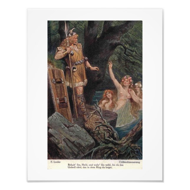 Wagner Opera Gotterdammerung Vintage Style  Photo Print (Front)