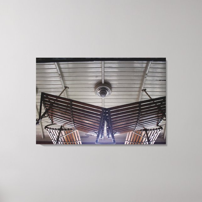 Wagon Ceiling with Luggage Rack Le Mastrou Canvas Print (Front)