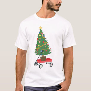 Wagon Christmas Tree T-Shirt
