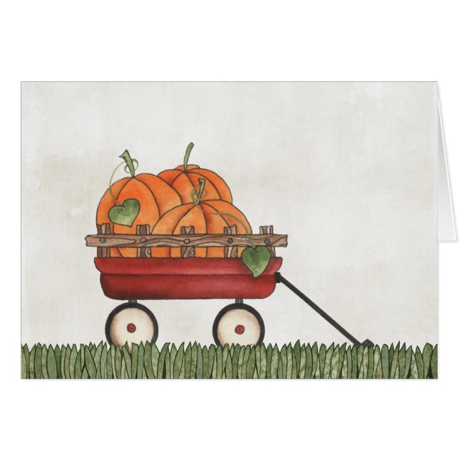 Wagon full of Pumpkins (Front Horizontal)