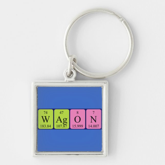 Wagon periodic table keyring (Front)