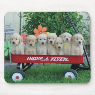 Wagon Pups Mousepad