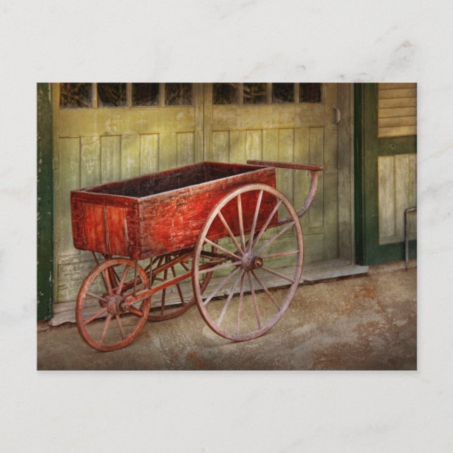 Wagon - That old red wagon Postcard (Front)