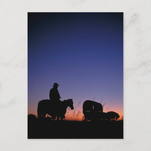 Wagon Train Postcard