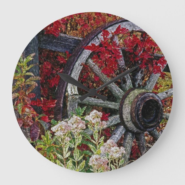 Wagon Wheel 1 Clock (Front)