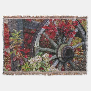 Wagon Wheel 1 Throw Blanket