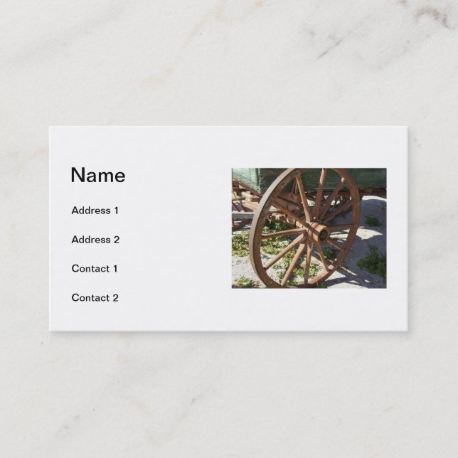 Wagon Wheel Business Card (Front)